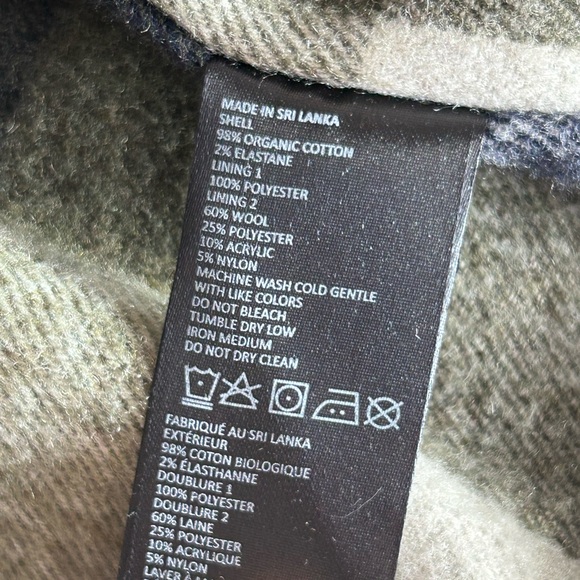 Prana Upper Dash Shirt Jacket Mens L Slate Green Flannel Lined Chore Coat NWOT - Picture 14 of 16